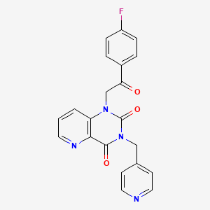 1-(2-(4-fluorophenyl)-2-oxoethyl)-3-(pyridin-4-ylmethyl)pyrido[3,2-d]pyrimidine-2,4(1H,3H)-dione