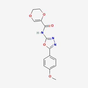 N-[5-(4-methoxyphenyl)-1,3,4-oxadiazol-2-yl]-2,3-dihydro-1,4-dioxine-5-carboxamide