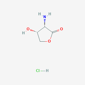 (3S,4R)-3-amino-4-hydroxyoxolan-2-one hydrochloride