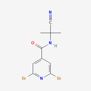 2,6-dibromo-N-(1-cyano-1-methylethyl)pyridine-4-carboxamide
