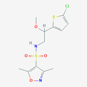 N-(2-(5-chlorothiophen-2-yl)-2-methoxyethyl)-3,5-dimethylisoxazole-4-sulfonamide