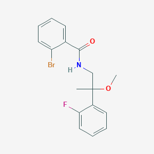 molecular formula C17H17BrFNO2 B2403505 2-bromo-N-(2-(2-fluorophenyl)-2-methoxypropyl)benzamide CAS No. 1797694-47-3