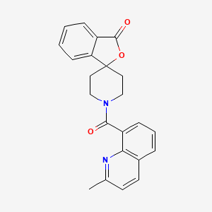 1'-(2-Methylquinoline-8-carbonyl)spiro[2-benzofuran-3,4'-piperidine]-1-one