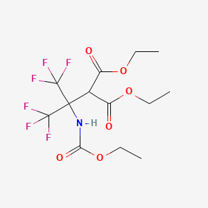 Diethyl 2-[1-[(ethoxycarbonyl)amino]-2,2,2-trifluoro-1-(trifluoromethyl)ethyl]malonate