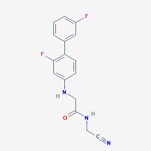 N-(cyanomethyl)-2-({2,3'-difluoro-[1,1'-biphenyl]-4-yl}amino)acetamide