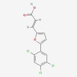 (2E)-3-[5-(2,4,5-trichlorophenyl)furan-2-yl]prop-2-enoic acid