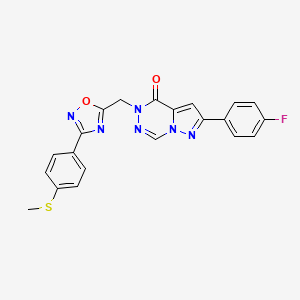 7-(2,5-Dimethoxyphenyl)-3-{[(3-methylphenyl)amino]carbonyl}-4,7-dihydropyrazolo[1,5-a]pyrimidine-5-carboxylic acid