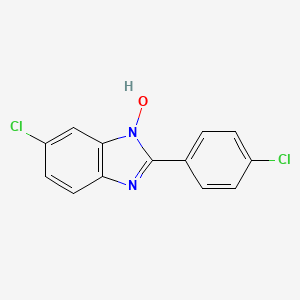 6-Chloro-2-(4-chlorophenyl)-1-hydroxybenzimidazole