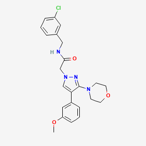 N-(3-chlorobenzyl)-2-(4-(3-methoxyphenyl)-3-morpholino-1H-pyrazol-1-yl)acetamide