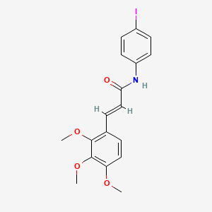 molecular formula C18H18INO4 B2403536 N-(4-iodophenyl)-3-(2,3,4-trimethoxyphenyl)acrylamide CAS No. 329778-49-6