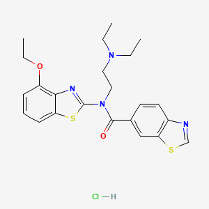 N-(2-(diethylamino)ethyl)-N-(4-ethoxybenzo[d]thiazol-2-yl)benzo[d]thiazole-6-carboxamide hydrochloride