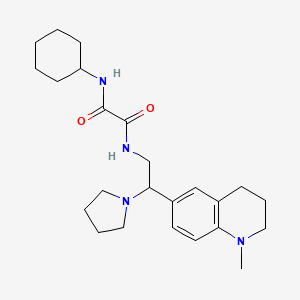 N-cyclohexyl-N'-[2-(1-methyl-1,2,3,4-tetrahydroquinolin-6-yl)-2-pyrrolidin-1-ylethyl]ethanediamide