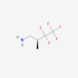 (2S)-3,3,4,4,4-Pentafluoro-2-methylbutan-1-amine
