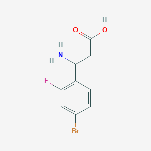 3-Amino-3-(4-bromo-2-fluorophenyl)propanoic acid