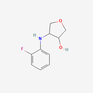 4-[(2-Fluorophenyl)amino]oxolan-3-ol