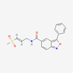 N-[(2E)-3-methanesulfonylprop-2-en-1-yl]-3-phenyl-2,1-benzoxazole-5-carboxamide