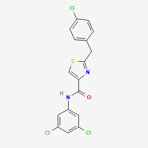 2-[(4-chlorophenyl)methyl]-N-(3,5-dichlorophenyl)-1,3-thiazole-4-carboxamide