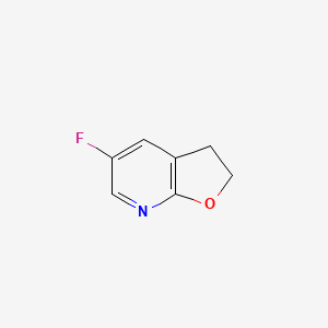 molecular formula C7H6FNO B2403574 5-Fluoro-2,3-dihydrofuro[2,3-b]pyridine CAS No. 1356542-41-0
