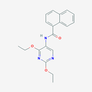 molecular formula C19H19N3O3 B2403576 N-(2,4-diethoxypyrimidin-5-yl)naphthalene-1-carboxamide CAS No. 1797083-08-9