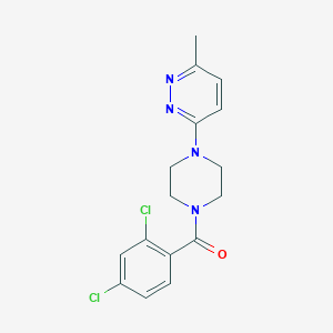 molecular formula C16H16Cl2N4O B2403617 (2,4-Dichlorophenyl)(4-(6-methylpyridazin-3-yl)piperazin-1-yl)methanone CAS No. 1171946-36-3