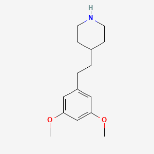 molecular formula C15H23NO2 B2403625 4-[2-(3,5-Dimethoxyphenyl)ethyl]piperidine CAS No. 923121-54-4