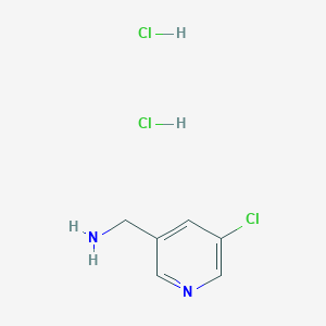molecular formula C6H8Cl2N2 B2403640 (5-Chloropyridin-3-yl)methanamine dihydrochloride CAS No. 1380300-42-4