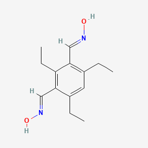 (NE)-N-[[2,4,6-triethyl-3-[(E)-hydroxyiminomethyl]phenyl]methylidene]hydroxylamine
