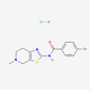 4-bromo-N-(5-methyl-4,5,6,7-tetrahydrothiazolo[5,4-c]pyridin-2-yl)benzamide hydrochloride