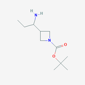 tert-Butyl 3-(1-aminopropyl)azetidine-1-carboxylate