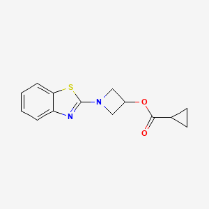 1-(Benzo[d]thiazol-2-yl)azetidin-3-yl cyclopropanecarboxylate