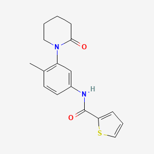 N-(4-methyl-3-(2-oxopiperidin-1-yl)phenyl)thiophene-2-carboxamide
