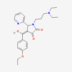 1-(3-(diethylamino)propyl)-4-(4-ethoxybenzoyl)-3-hydroxy-5-(pyridin-2-yl)-1H-pyrrol-2(5H)-one