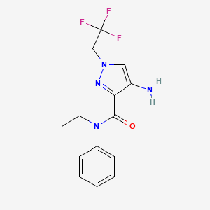 4-Amino-N-ethyl-n-phenyl-1-(2,2,2-trifluoroethyl)-1H-pyrazole-3-carboxamide