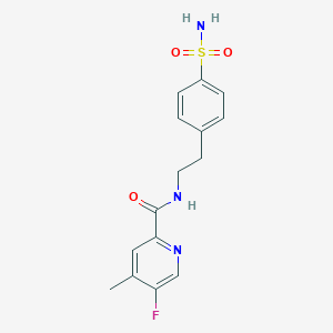 5-Fluoro-4-methyl-N-[2-(4-sulfamoylphenyl)ethyl]pyridine-2-carboxamide