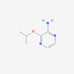 molecular formula C7H11N3O B2403800 3-Propan-2-yloxypyrazin-2-amine CAS No. 1698512-23-0