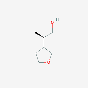 molecular formula C7H14O2 B2403801 (2R)-2-(Oxolan-3-yl)propan-1-ol CAS No. 2248216-11-5