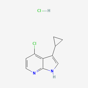 4-Chloro-3-cyclopropyl-1H-pyrrolo[2,3-b]pyridine;hydrochloride