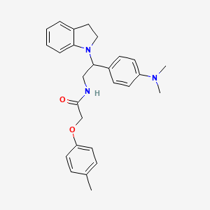 N-(2-(4-(dimethylamino)phenyl)-2-(indolin-1-yl)ethyl)-2-(p-tolyloxy)acetamide