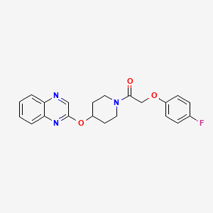 2-(4-Fluorophenoxy)-1-(4-(quinoxalin-2-yloxy)piperidin-1-yl)ethanone