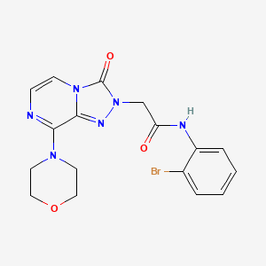 molecular formula C17H17BrN6O3 B2403823 N-(2-bromophenyl)-2-[8-(morpholin-4-yl)-3-oxo-2H,3H-[1,2,4]triazolo[4,3-a]pyrazin-2-yl]acetamide CAS No. 1251551-82-2