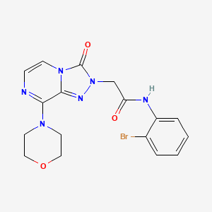 molecular formula C17H17BrN6O3 B2403823 N-(2-bromophenyl)-2-(8-morpholino-3-oxo-[1,2,4]triazolo[4,3-a]pyrazin-2(3H)-yl)acetamide CAS No. 1251551-82-2