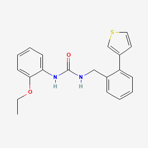 molecular formula C20H20N2O2S B2403824 1-(2-Ethoxyphenyl)-3-(2-(thiophen-3-yl)benzyl)urea CAS No. 1797719-74-4