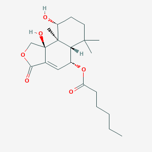 [(5R,5As,9R,9aR,9bS)-9,9b-dihydroxy-6,6,9a-trimethyl-3-oxo-1,5,5a,7,8,9-hexahydrobenzo[e][2]benzofuran-5-yl] hexanoate