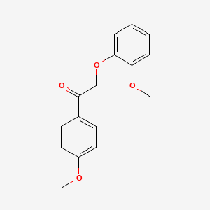 molecular formula C16H16O4 B2403832 2-(2-Methoxyphenoxy)-1-(4-methoxyphenyl)ethanone CAS No. 19513-80-5