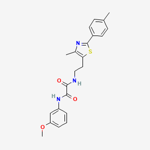 N1-(3-methoxyphenyl)-N2-(2-(4-methyl-2-(p-tolyl)thiazol-5-yl)ethyl)oxalamide