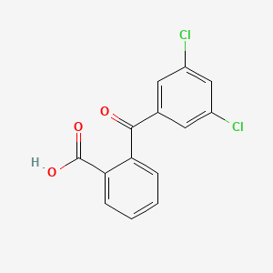 molecular formula C14H8Cl2O3 B2403842 2-(3,5-Dichlorobenzoyl)benzoic acid CAS No. 33184-61-1