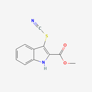 molecular formula C11H8N2O2S B2403851 Methyl 3-thiocyanato-1H-indole-2-carboxylate CAS No. 2225146-37-0
