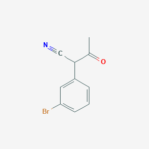 molecular formula C10H8BrNO B2403910 2-(3-Bromophenyl)-3-oxobutanenitrile CAS No. 30118-02-6