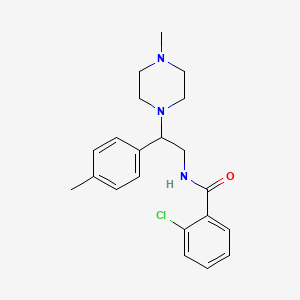 2-chloro-N-(2-(4-methylpiperazin-1-yl)-2-(p-tolyl)ethyl)benzamide