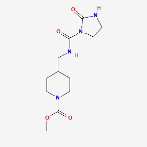 Methyl 4-((2-oxoimidazolidine-1-carboxamido)methyl)piperidine-1-carboxylate